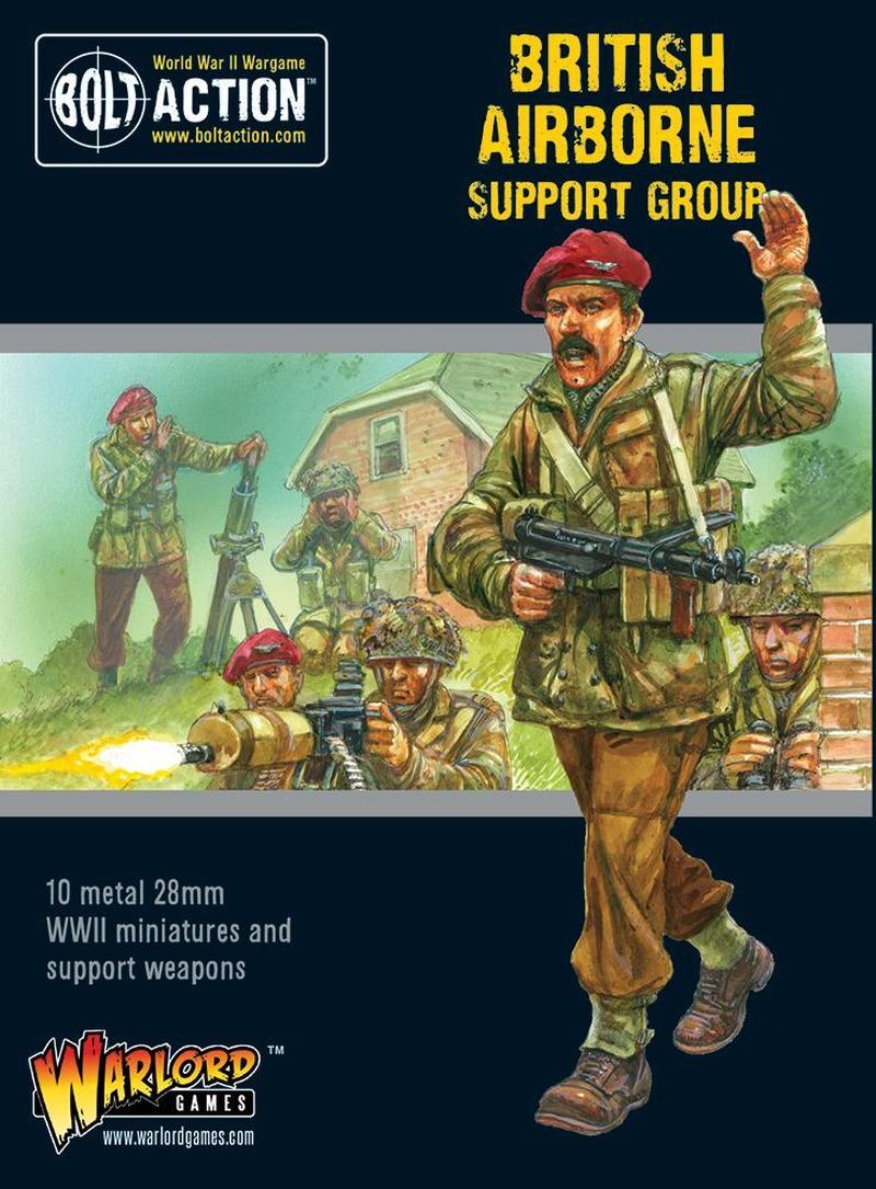 British Airborne Support Group (hq, Mortar & Mmg) Bolt Action Walord