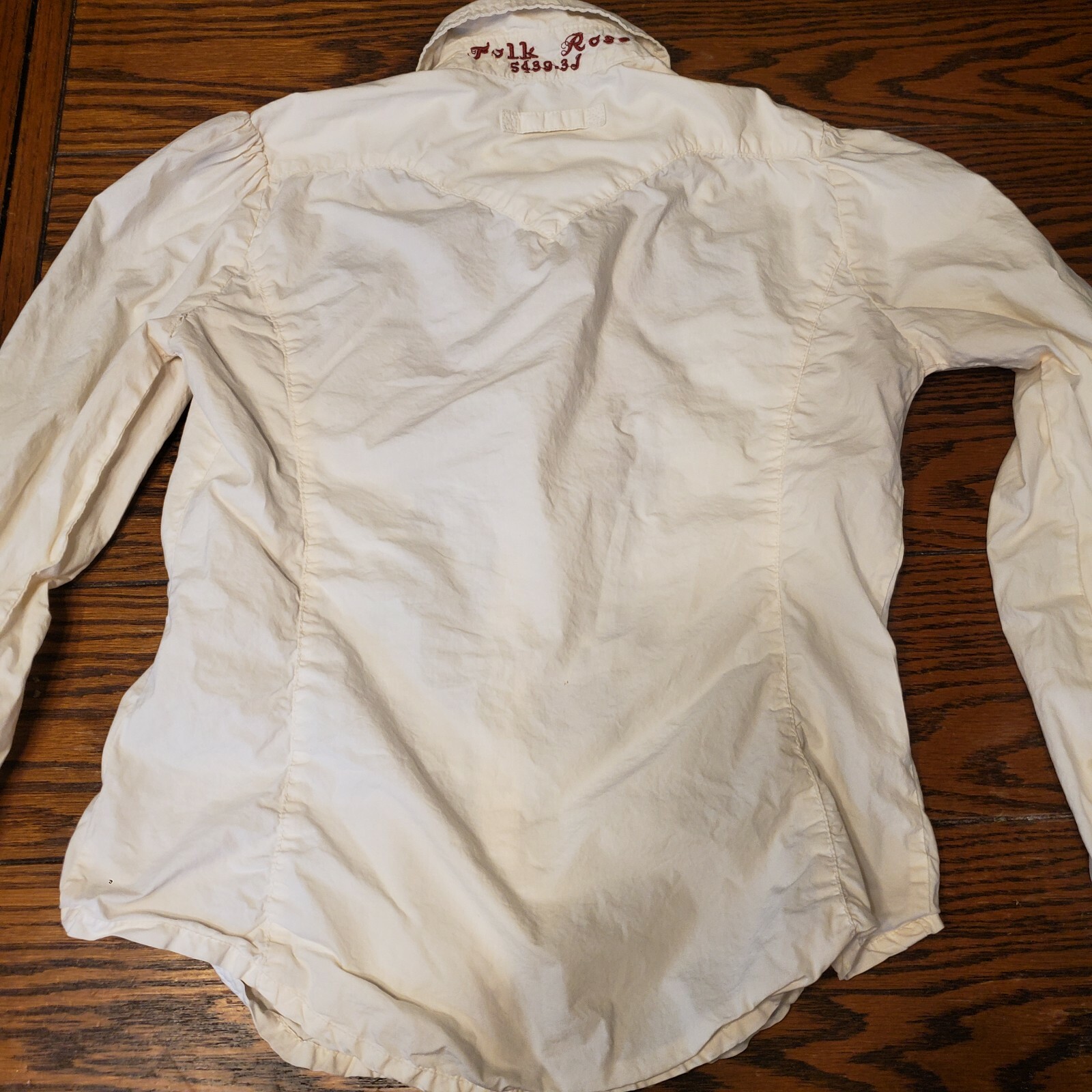 Johnny Was folk rose embroidered snap blouse - image 5