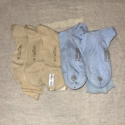 Vintage New Old Stock Pierre Cardin Nylon Socks 5 Pair Lot