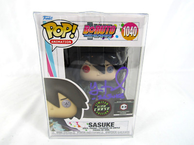 Funko Pop Sasuke #1040 Boruto Naruto Glow Chase Yuri Lowenthal Signed Auto