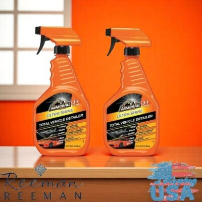 #ad Armor All 3in1 Ultra Shine Detailer 22 oz Car Cleaner Spray Wax Protect Pk of 2 $19.89