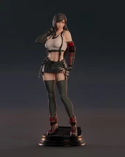Tifa Lockheart resin scale model kit unpainted 3d print