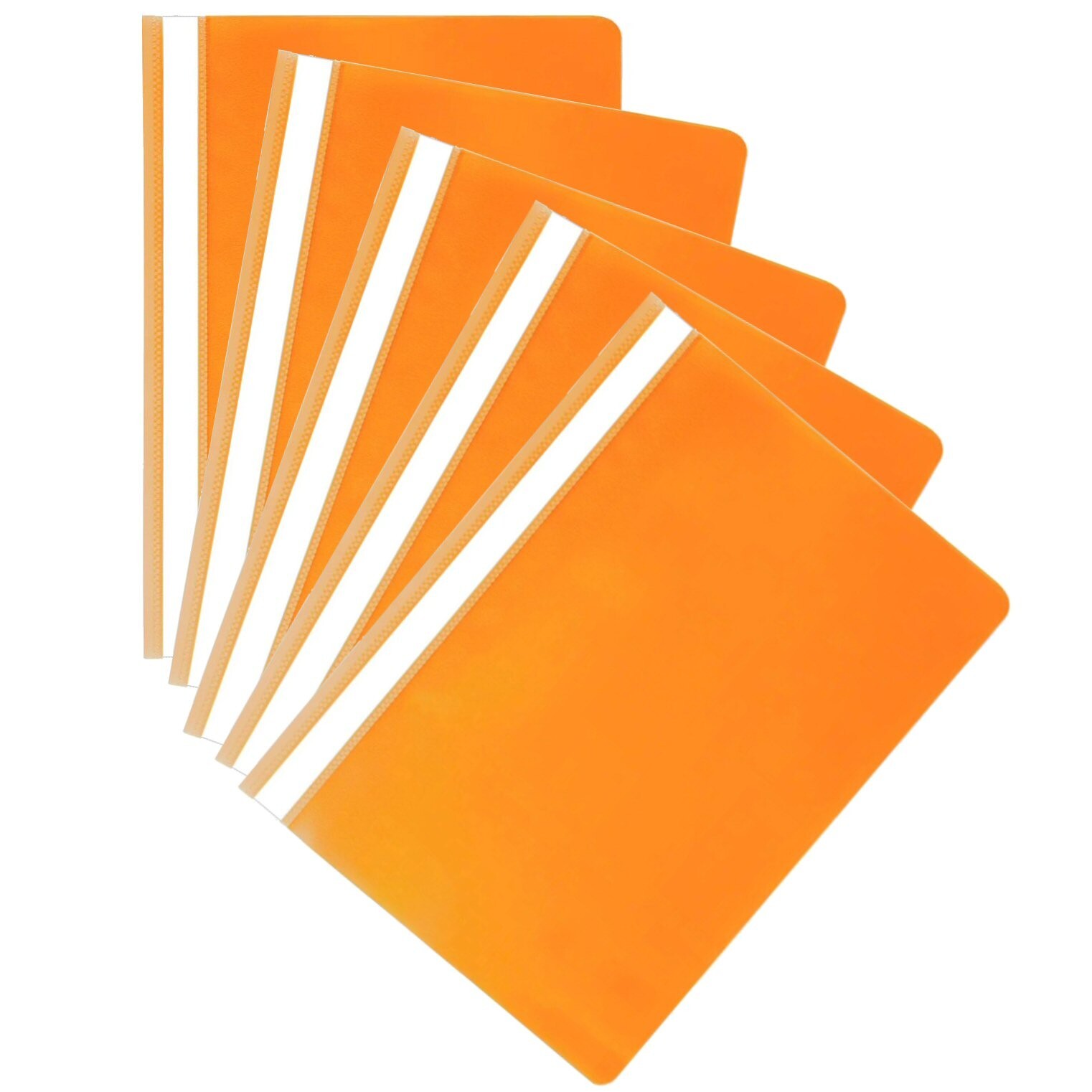 Exacompta A4 Flat Bar Folders Report Files Document Orange 449209B Pack of 25