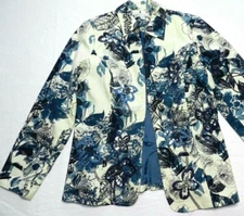 COLDWATER CREEK Jacket size 8 long sleeve open front blazer NEW (cs52)