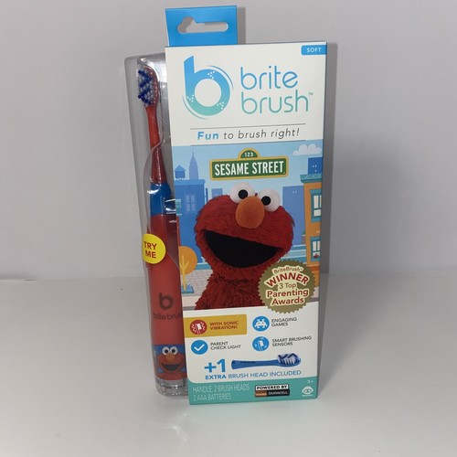 Brite Brush Interactive Sesame Street Elmo Kids Toothbrush New Sealed