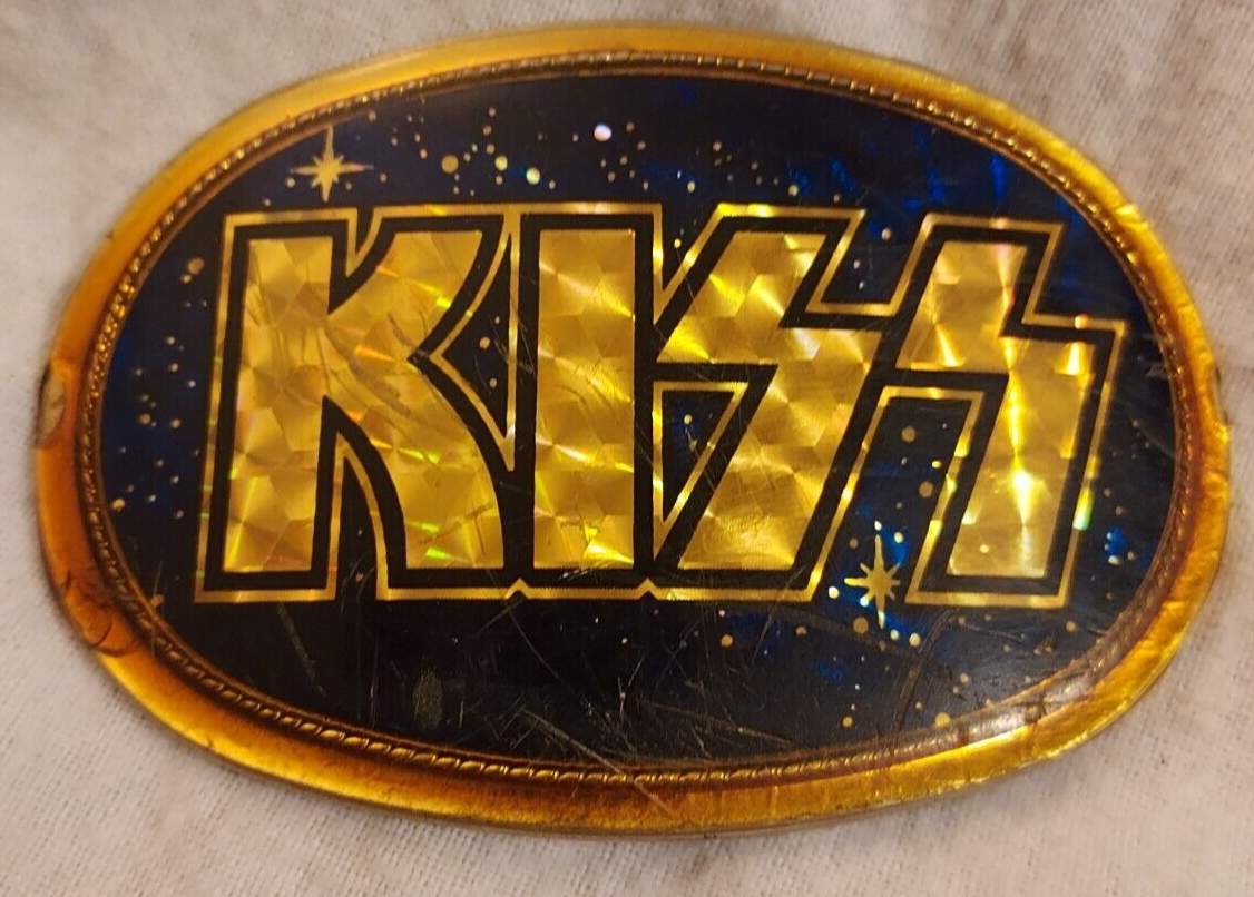 KISS/AUCOIN-1977-PACIFICA/BELT BUCKLE/Stars &Galaxy Design-Gene Simmons
