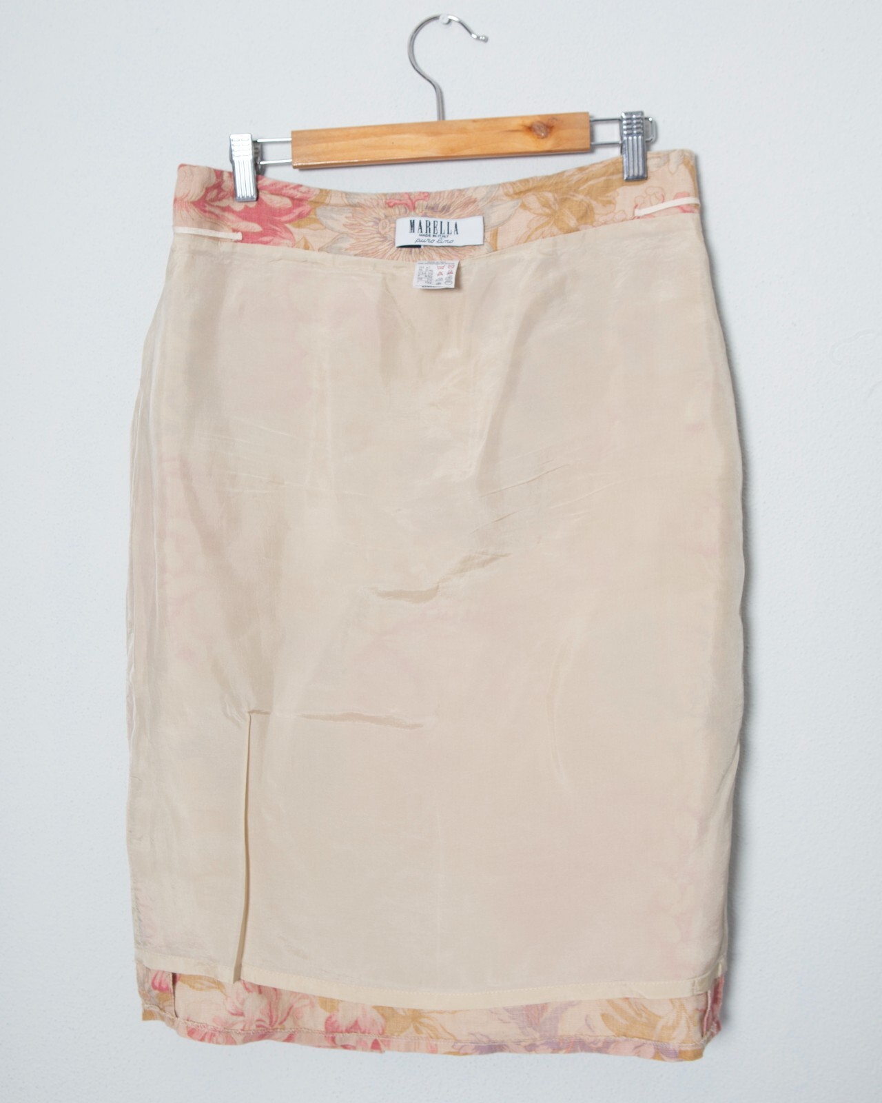 MARELLA MAX MARA  Floral Womens High Waist Linen Pencil Skirt M USA 10, GB 14 image 9