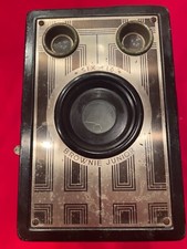 VINTAGE KODAK SIX-16 ART DECO BROWNIE JR. BOX CAMERA 1934-42