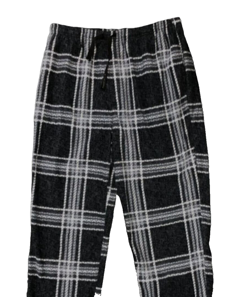 Paper Temples Ellis Pant in Black Sateen with Plaid Print