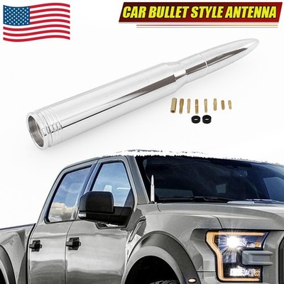 50 CAL For Toyota Tundra 2007-2013 Stubby Short Bullet Car Antenna Mast Antenna