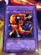 Darkfire Dragon Unlimited Rare The Legend of Blue Eyes White Dragon LOB-019 LP