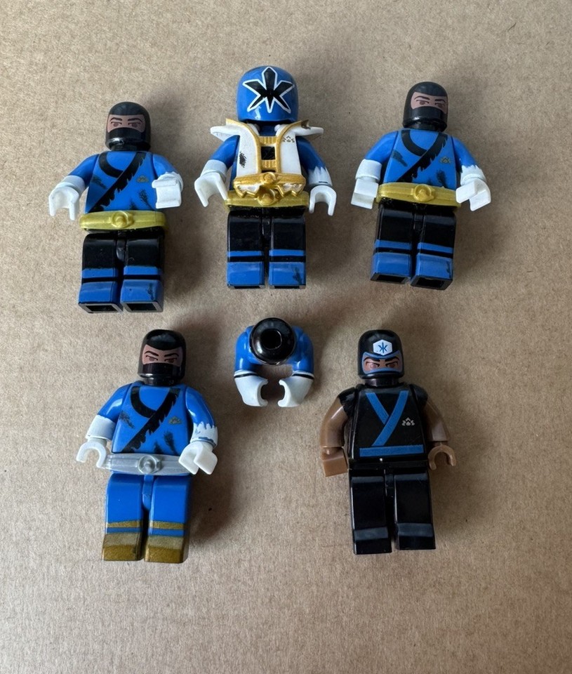 Mega Bloks Power Rangers Super Samurai 22 figures inc Gold, Pink, Blue ...