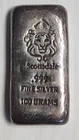 Scottsdale Mint Silver Cast-Poured Bar 100g .999 Fine