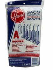 Genuine Hoover Type A Vacuum Cleaner Bags 4010001A 3 Pack NOS Made in USA OEM