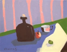 Modern Still Life Oil Painting One of a Kind Imagined Abstract Aldo Cherres Art