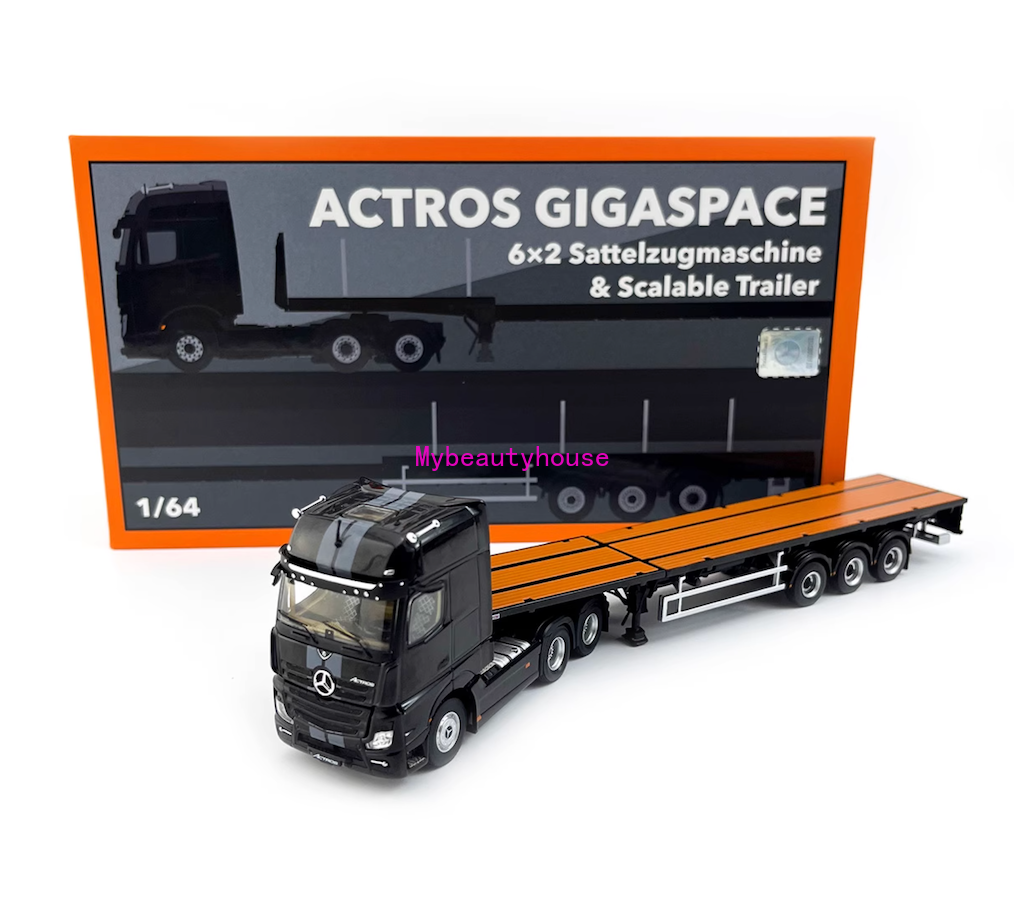 GCD 1:64 Actros Gigaspace Scalable Trailer Truck Model Diecast
