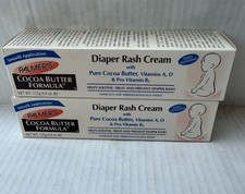 2x Palmer's Diaper Rash Cream Cocoa Butter Vitamins 4.4 oz Soothes Treat Prevent