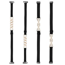 2 Pairs Adjustable Rhinestone Bra Straps  one sizt fit all, Style a