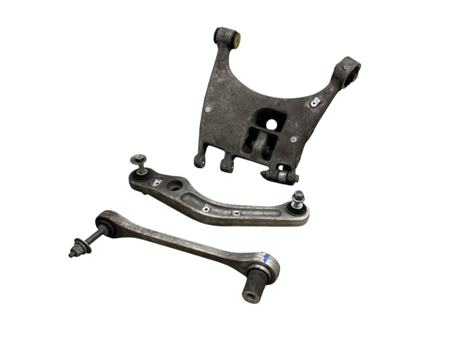 2015 BENTLEY CONTINENTAL 4.0L V8 S LH LEFT REAR LOWER & UPPER CONTROL ARM SET x3