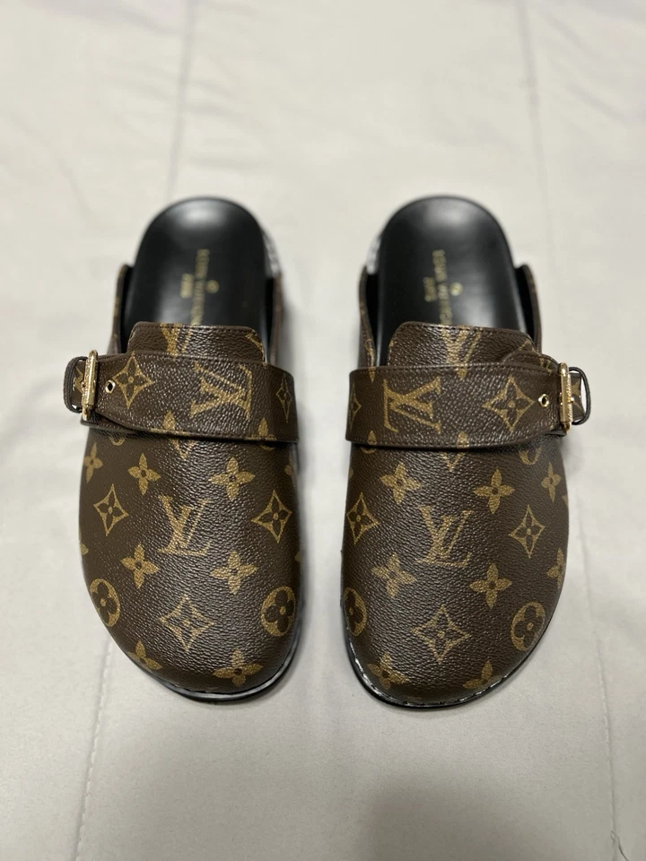 Sandalia Louis Vuitton Comfort marrón para mujer talla 7 EE. UU. = talla 37 UE nueva con caja Foto 4 de 4