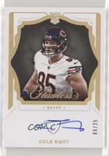 2020 Panini Flawless Rookie Shadow Signatures 9/25 Cole Kmet #RSS-CKM Auto 0q84
