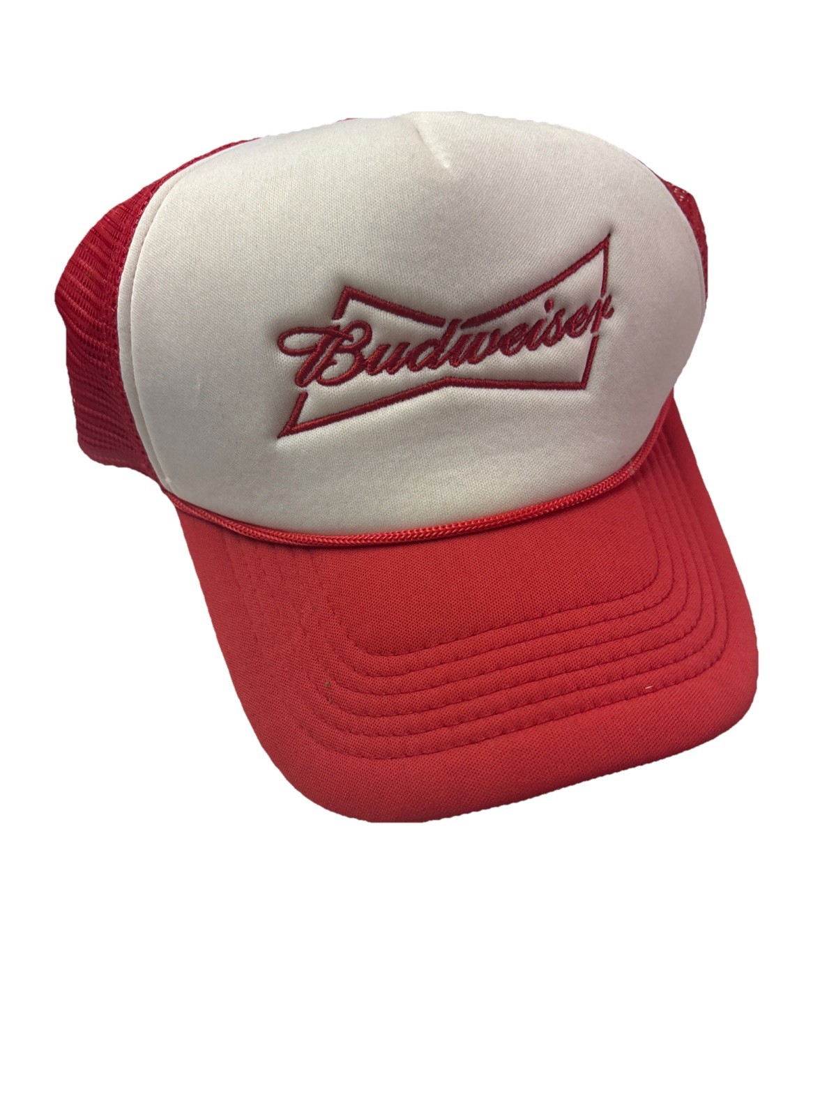Budweiser Trucker Snap-Back Hat Adjustable Embroi… - image 1