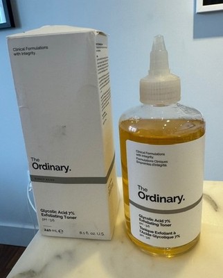 The Ordinary Glycolic Acid 7% Toning Solution 240ml / 8.1oz   New in Box