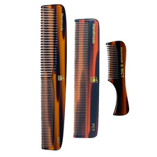 Handmade Men and Women Comb Set- Pack of 3, Unbreakable Fine Toothed Mustache,Ey