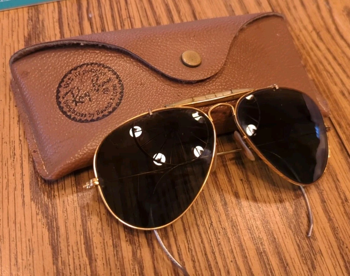 Ray-Ban Wrap Gold Vintage Sunglasses for sale | eBay