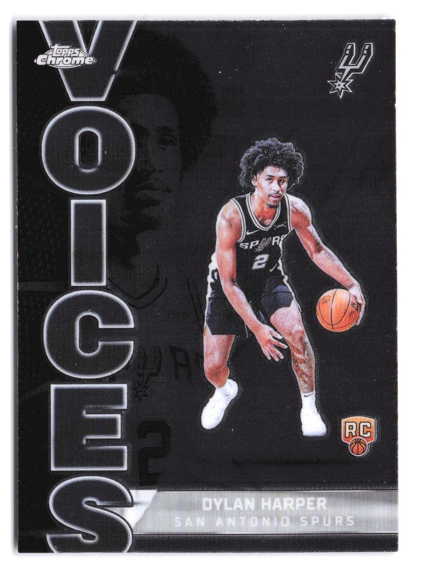 2025 Topps Chrome NBA Dylan Harper #VS-7 Voices Rookie RC