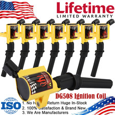 Juego de 8 bobinas de encendido de alto rendimiento DG508 para Ford F150 Expedition 4,6/5,4 L V8