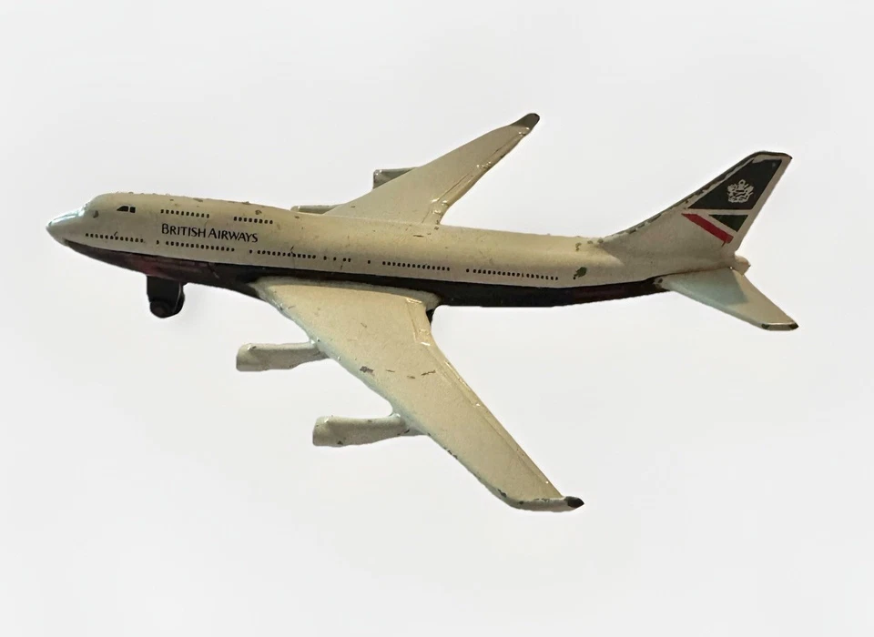 Avión diecast Matchbox Boeing 747-400 British Airways 1988 de colección Foto 4 de 4