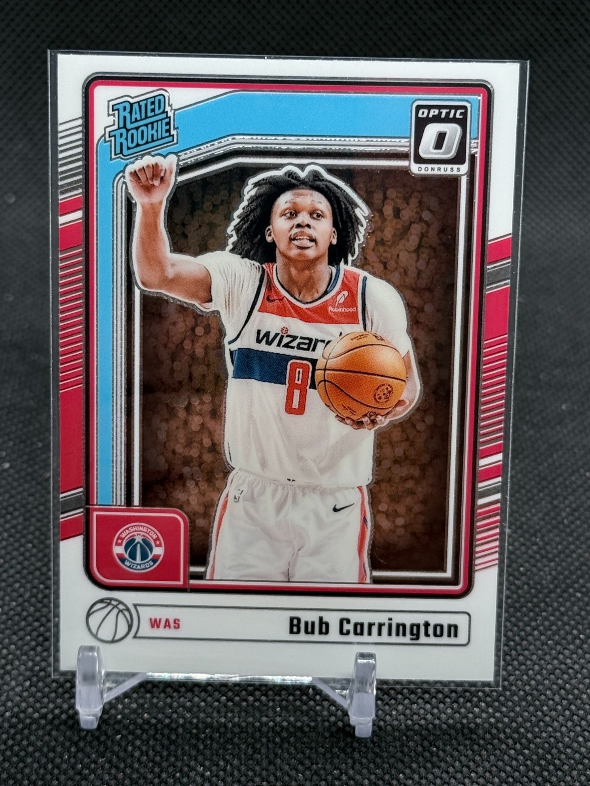 2024-25 Donruss Optic Bub Carrington RATED ROOKIE #273 - Washington Wizards