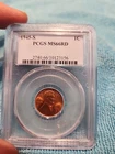 1945-S Lincoln Wheat Cent MS66 RD PCGS Blue Label