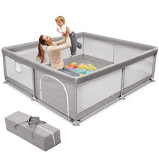 Extra Large Baby Playpen 50x50 in Safe Mesh Play Yard for Toddlers