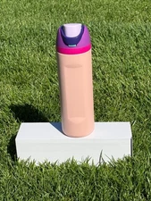 24oz Stainless Steel Vacuum Insulate Sport Water Bottle BPA free Flip Lid-Option