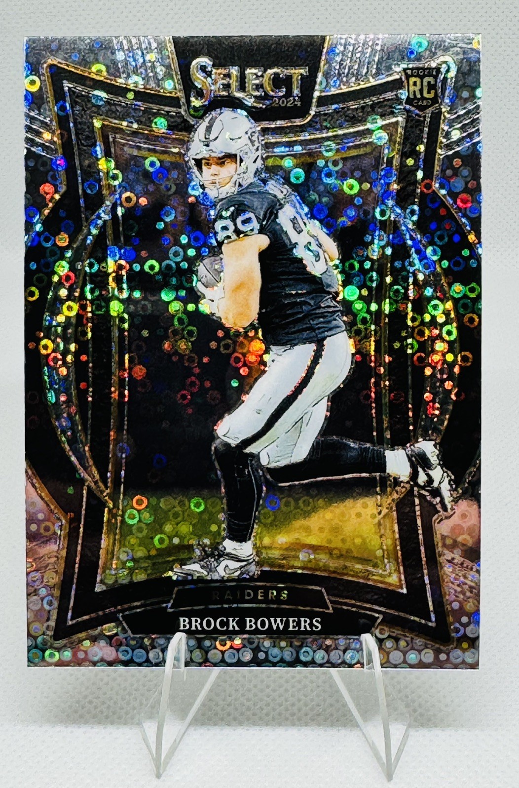 2024 Panini Select - Concourse Brock Bowers #31 Disco Prizm (RC) Raiders