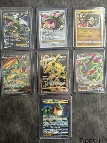 Pokemon Rayquaza Modern And Vintage Card Lot EX VMAX Lv.X
