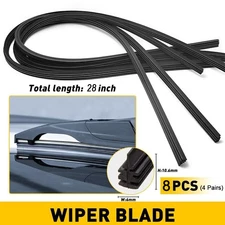 8 x pcs Universal 28" Car Bus Silicone Frameless Windshield Wiper Blade Refills