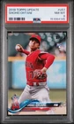 SHOHEI OHTANI 2018 TOPPS UPDATE ROOKIE RC #US1 PSA 8 NM-MINT DODGERS! #151084145