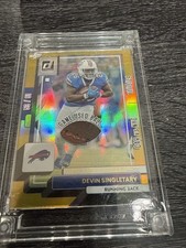 2024 Panini Donruss Devin Singletary With Game Used Football Patch