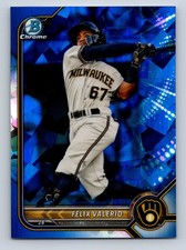 2022 Bowman Chrome Sapphire Felix Valerio BDC66 Milwaukee Brewers