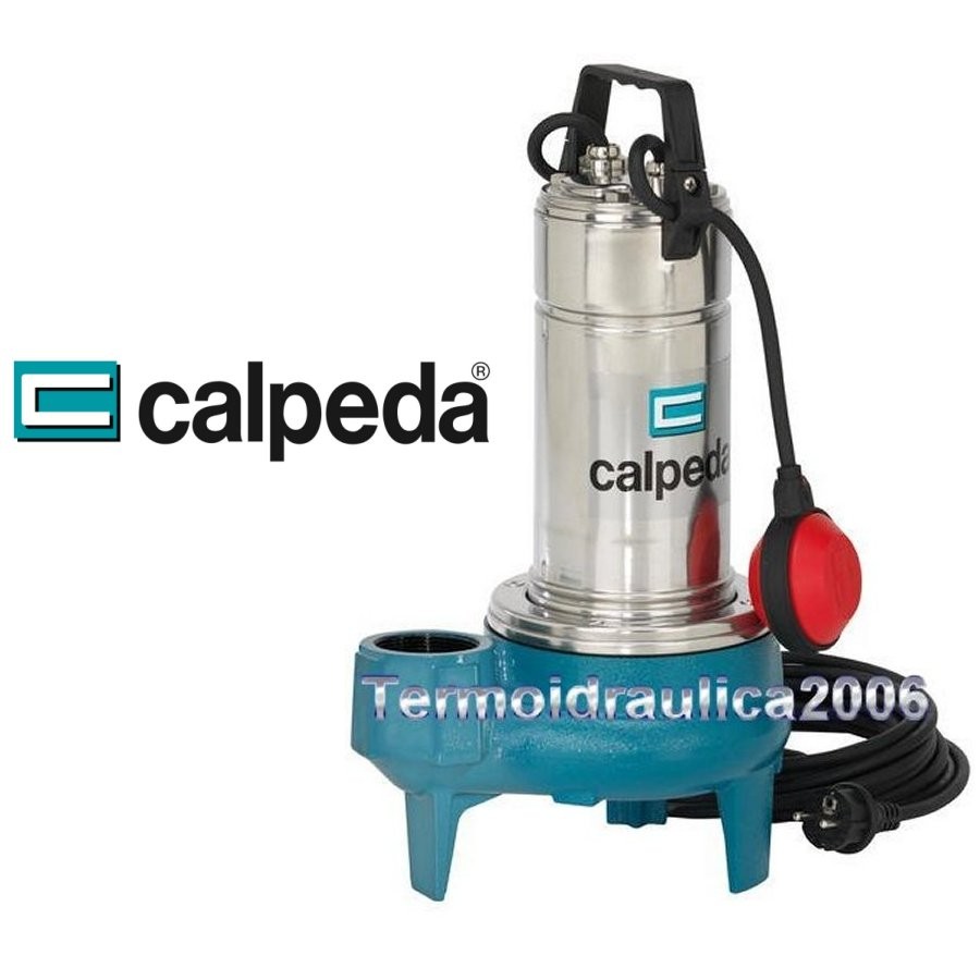 Submersible Vortex Pump Dirty Water CALPEDA GQS50-13m 1,1kW 1,5Hp 230V 50Hz