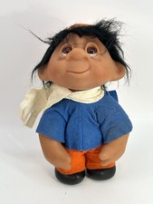 Vintage 1982 Thomas Dam Troll Doll Norfin Troll W/ Felt Scarf