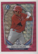 2014 Bowman Chrome Prospects Pink Wave Refractor 38/65 Breyvic Valera #BCP69 0t2