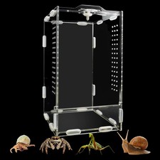 Acrylic Jumping Spider Enclosure Ventilated Habitat for Small Reptiles