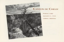 #UX176 19c Canyon de Chelly Postal Card First Day Ceremony  Program