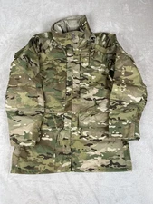 US Military Parka Jacket Mens Small Regular Multicam Camouflage APECS