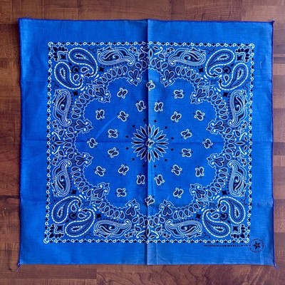Hav-a-Hank Bandana Schal Pasley Blau | Vintage 90s USA