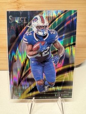2025 Panini Select - Club Level Ray Davis #284 Green & Yellow Shock Prizm